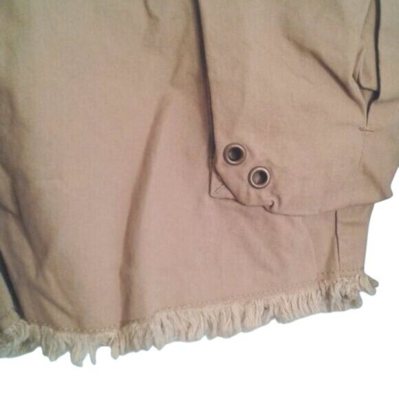 Urban Pipeline Size 12 Cargo Shorts Boys Tan Frayed Hem Cotton Casual NEW - Picture 2 of 8